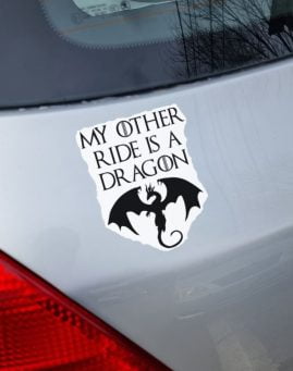 Game of Thrones Targaryen Dragon Nalepnica Stiker za Auto