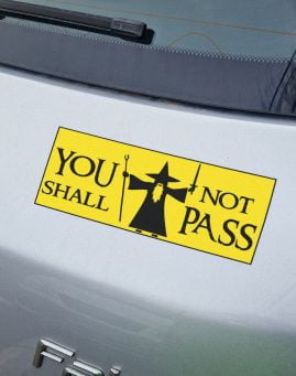 Not Pass stiker za auto