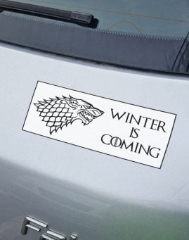 winter is coming stiker za auto