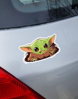 Baby Yoda 2 stiker za laptop
