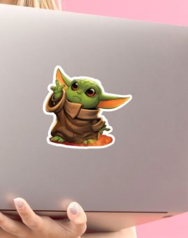 Baby Yoda st 1 stiker za laptop