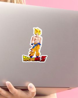 DBZ Goku SSJ2 1 stiker za laptop