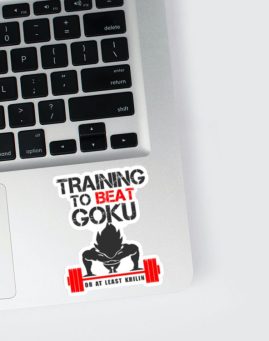 DBZ Training to Beat Goku 3 stiker za laptop
