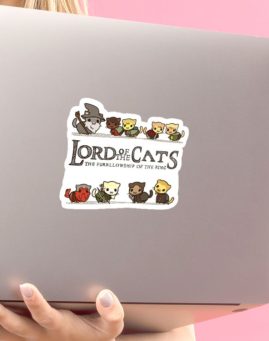 LOTR Lord of Cats 1 stiker za laptop