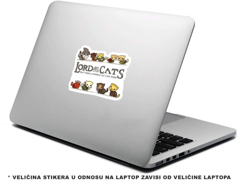 LOTR Lord of Cats 5 stiker za laptop