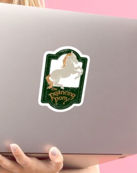 LOTR Prancing Pony 1 stiker za laptop