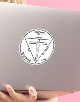 Lucifer Coin Napred 1 stiker za laptop