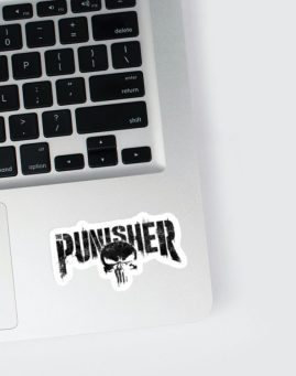 Punisher logo 3 stiker za laptop