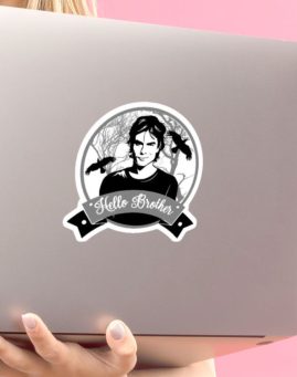 Vampire Diaries Hello Brother 1 stiker za laptop