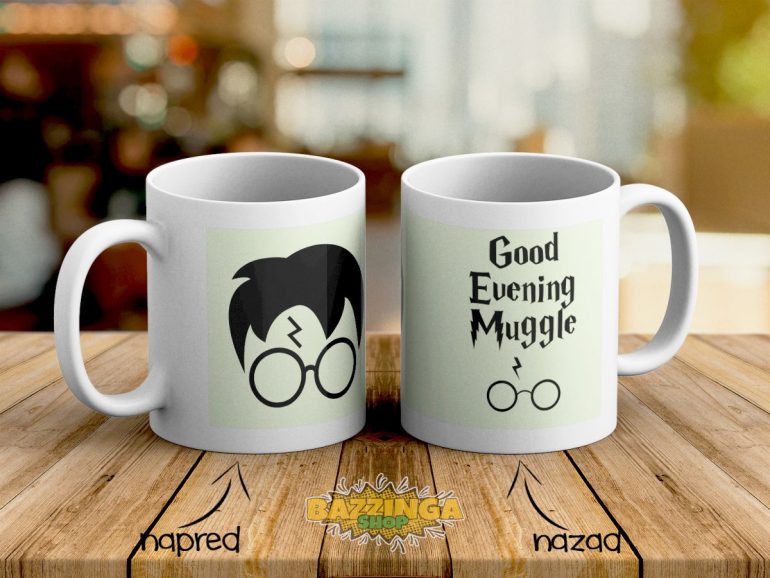 Harry Potter Good Evening Muggle dve s svetleca solja u mraku