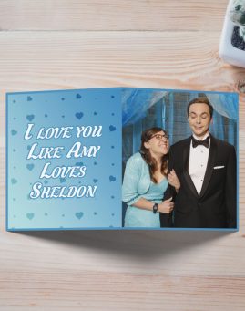 Big Bang Theory Amy and Sheldon cestitka 2