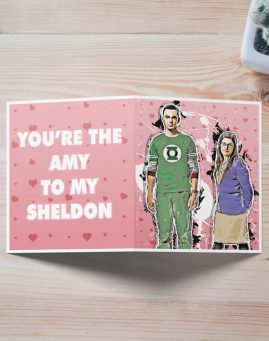 The Big Bang Theory Amy to My Sheldon cestitka 1