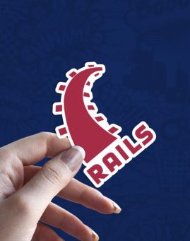 Rails stiker za laptop