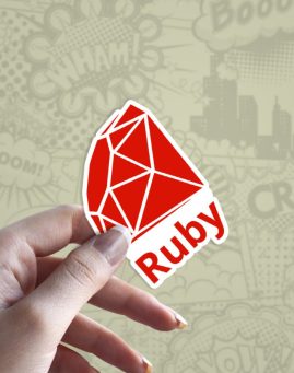 Ruby stiker za laptop