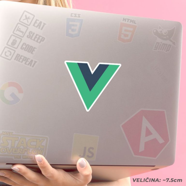 VueJS stiker za laptop