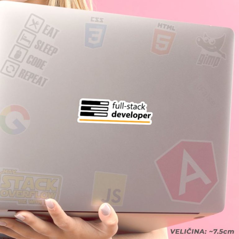 full stack developer stiker za laptop