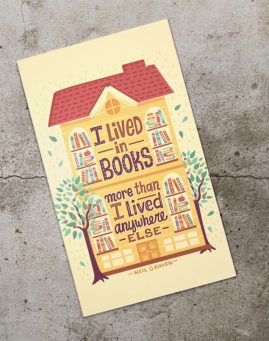 I live in books bookmarker obelezivac za knjige